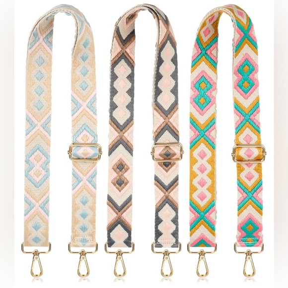 Set of 3 Guitar Purse Straps - Picture 1 of 9